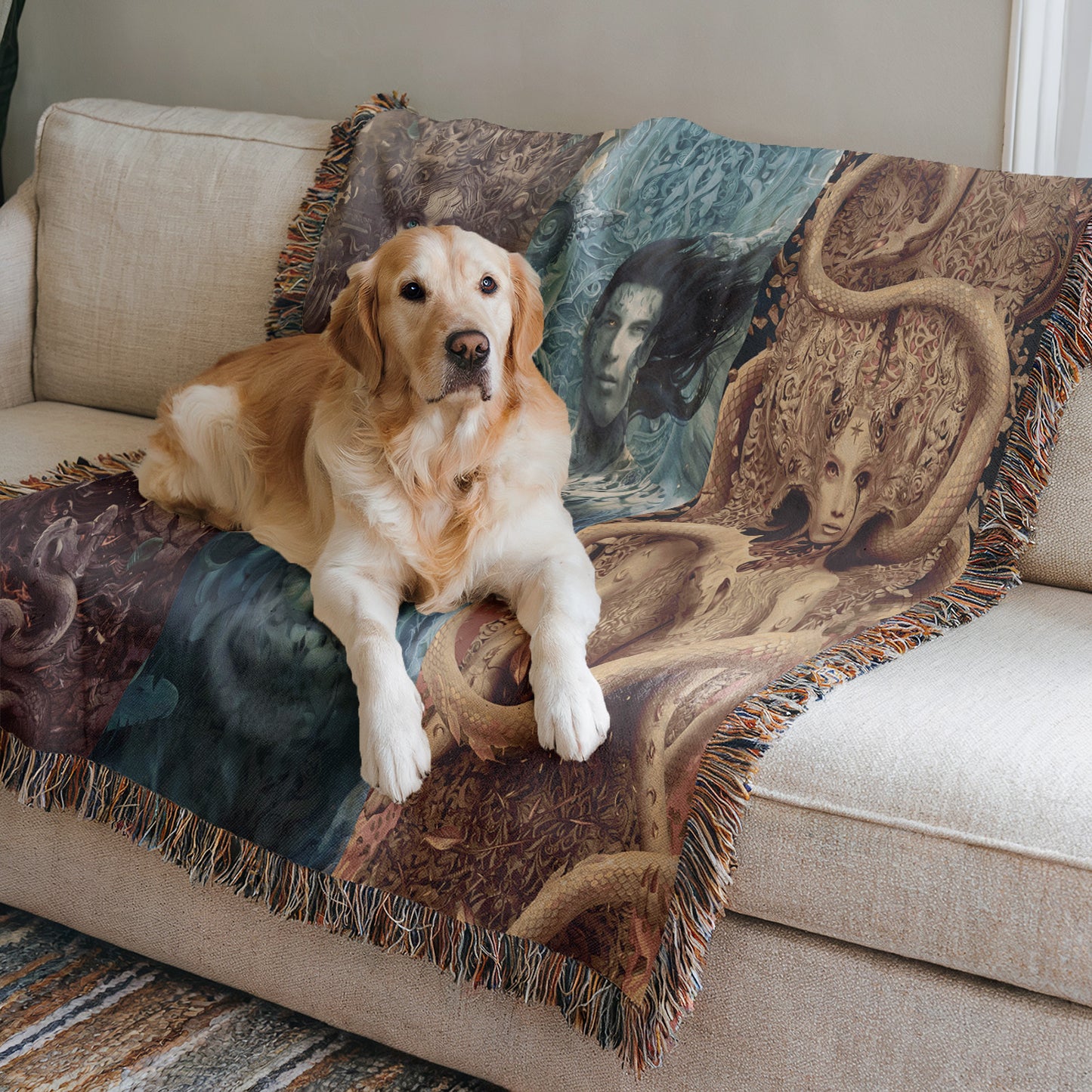 Crescent City Maasverse Woven Throw Blanket