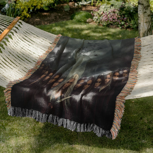 The Thirteen Witches Woven Blanket