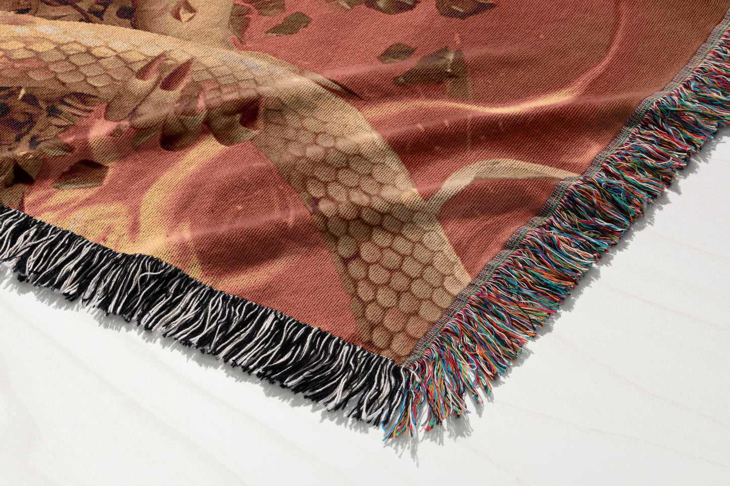 House of Flame and Shadow Woven Blanket
