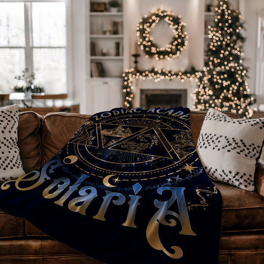 Elegant Zodiac Academy Solaria themed blanket