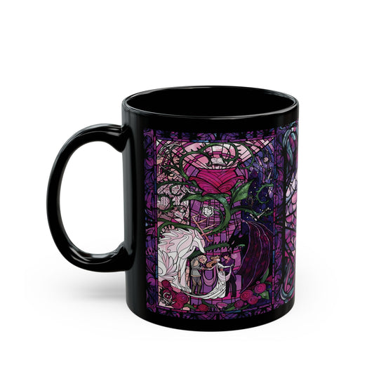 Black Stained Glass Feyre & Rhysand Mug