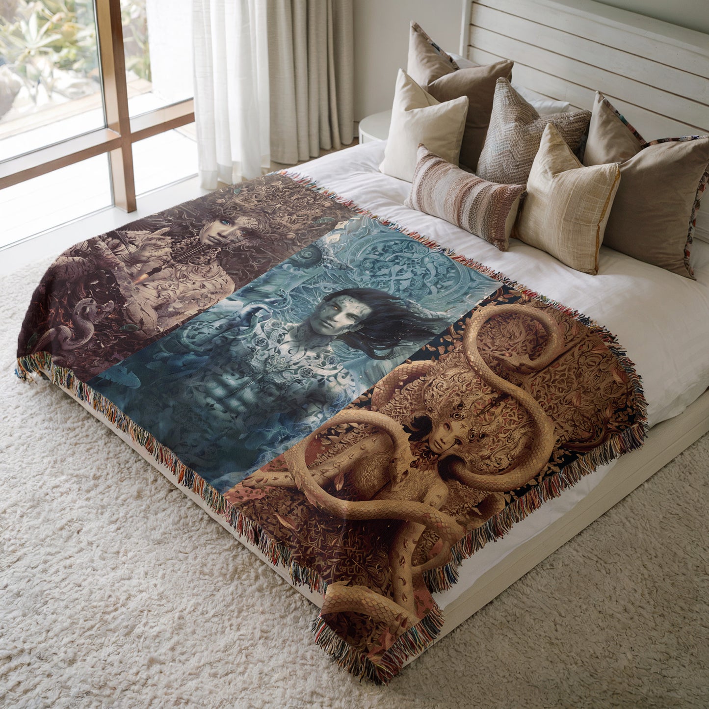 Crescent City Maasverse Woven Throw Blanket