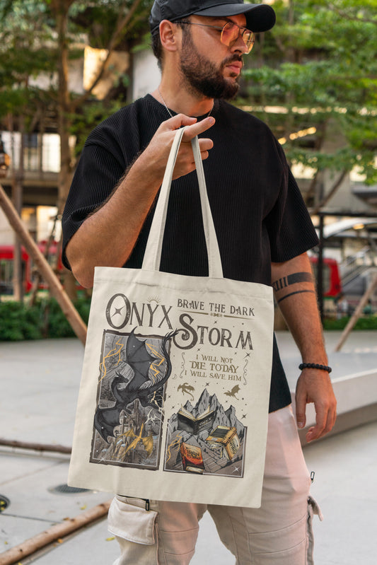Onyx Storm Tote Bag - MagicMerchEmporium