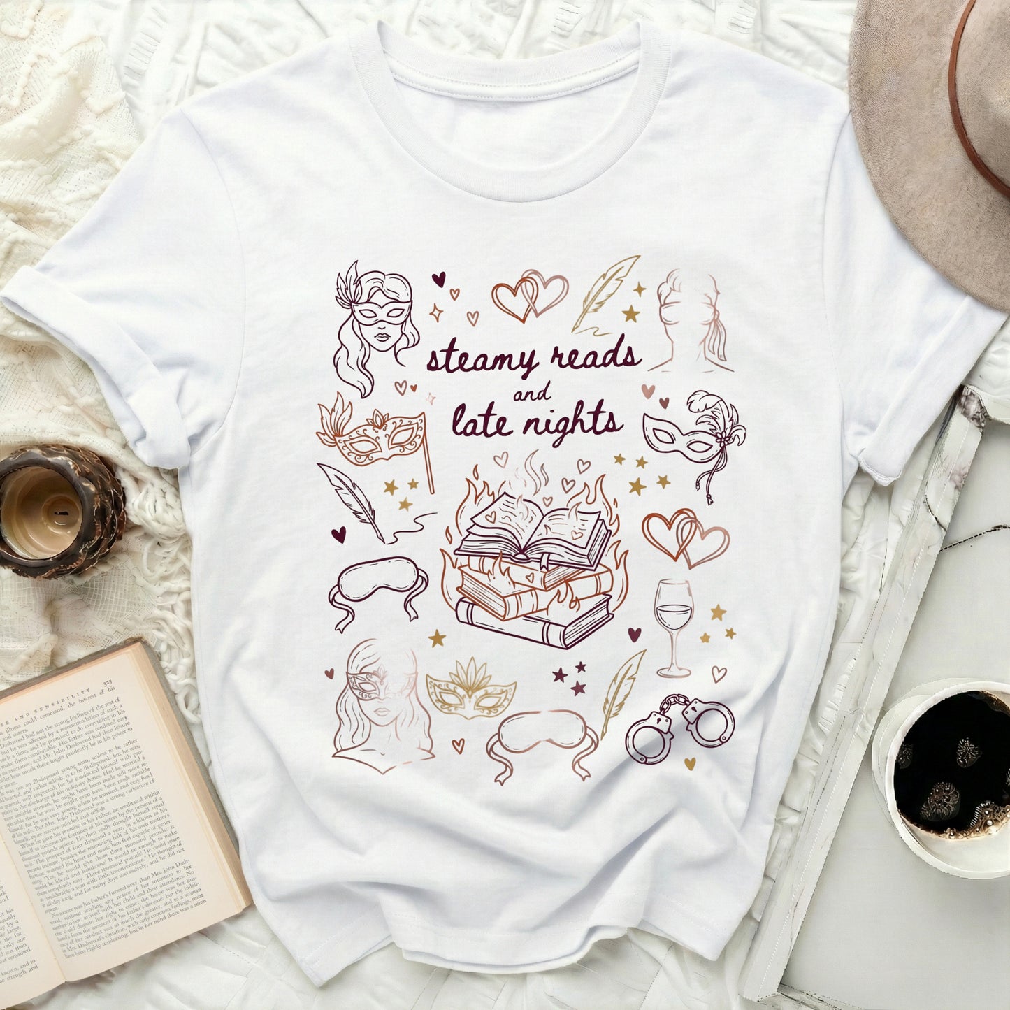 Steamy Reads and Late Nights Romance Reader Product Type