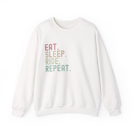 Fourth Wing "Eat. Sleep. Ride. Repeat." Sweatshirt - MagicMerchEmporium