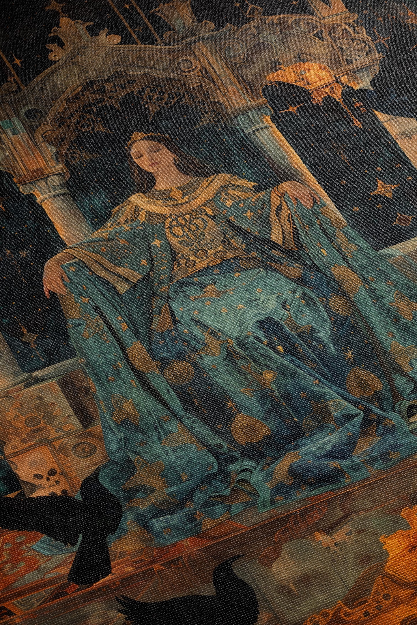 Raven House Woven Throw Blanket - MagicMerchEmporium