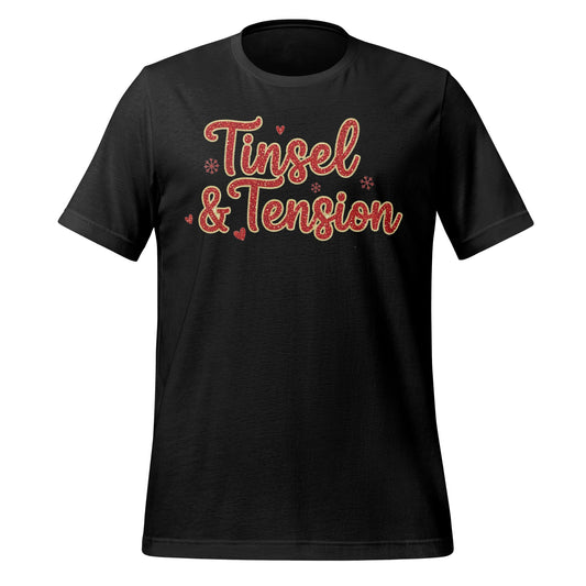 Tinsel and Tension Festive Season Graphic T-shirt