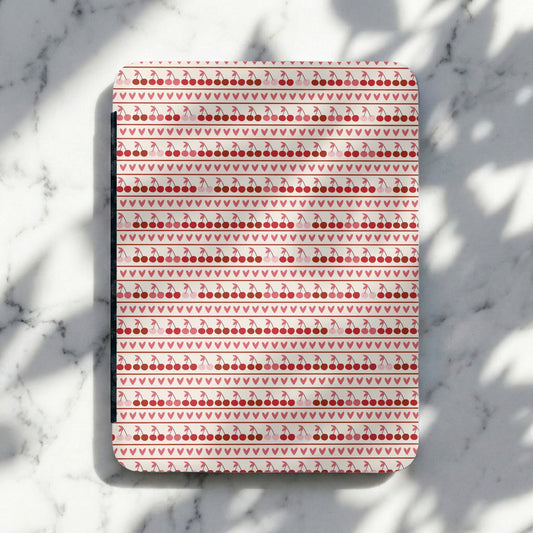 Cute Cherry and Heart Pattern Tablet Case