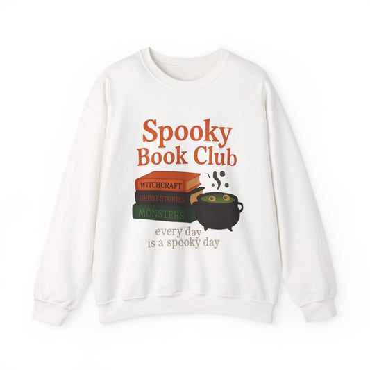 Spooky Book Club Reads Witchcraft Monsters Sweatshirt - MagicMerchEmporium