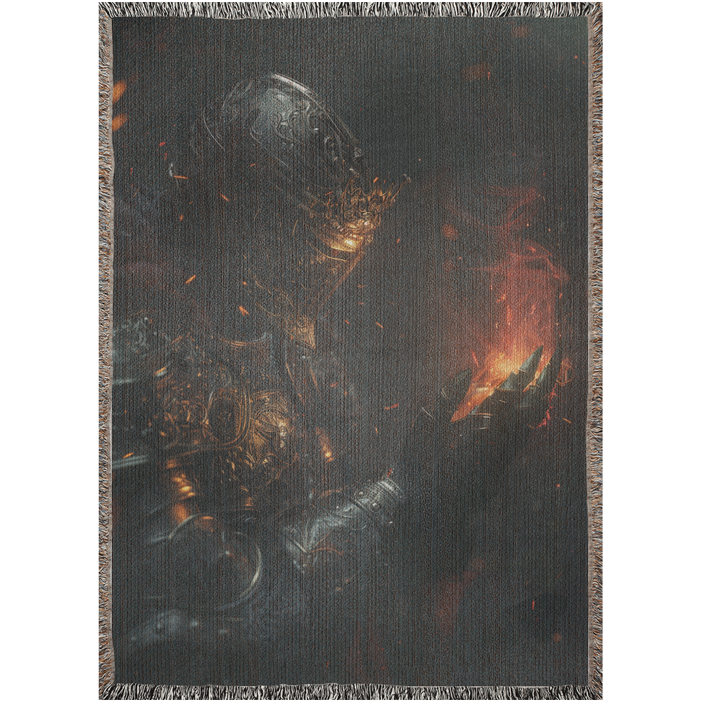 Dark Academia & DnD Woven Throw Blanket