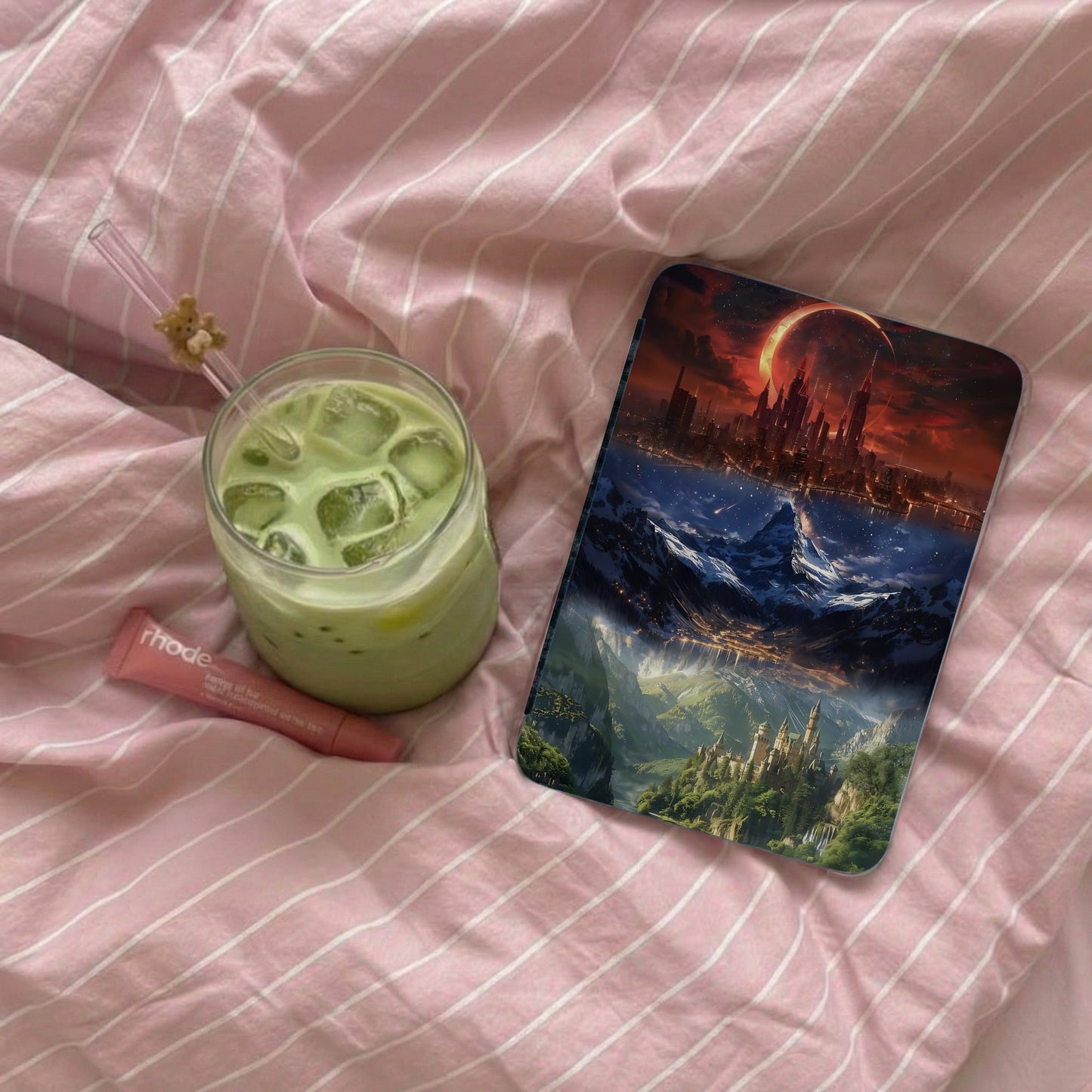 Fantasy Cityscape Mountains Phone Accessory product type