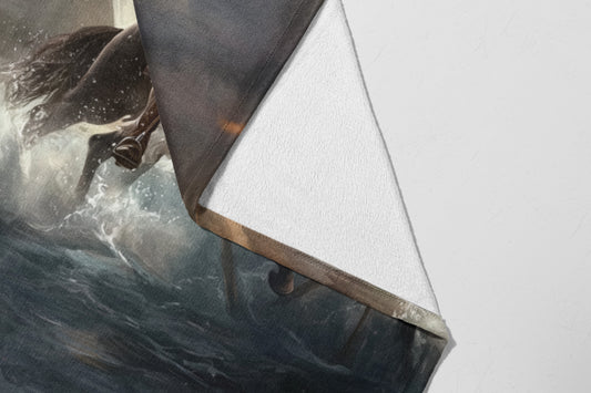 Epic Fantasy Scene Adventure Blanket