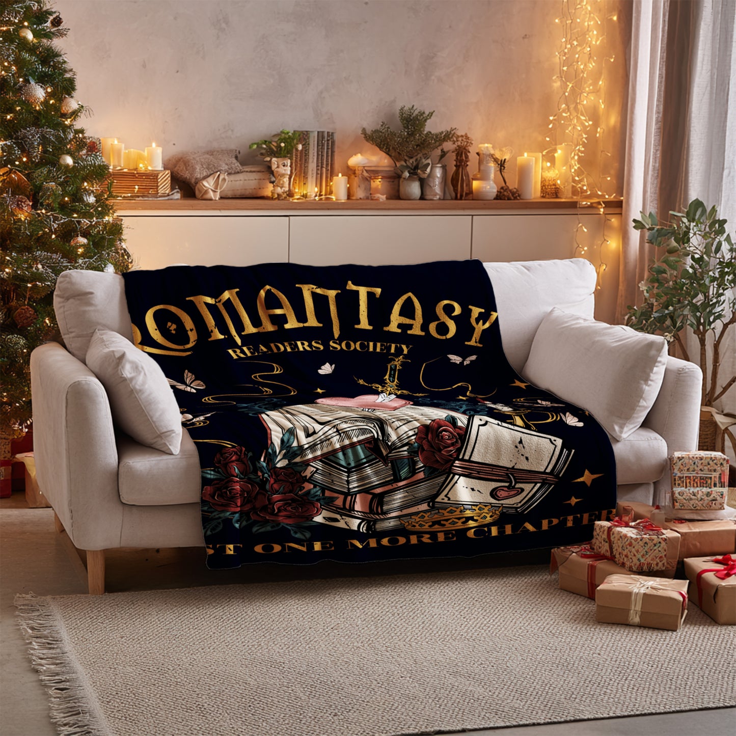 Cozy Throw Blanket for Romantasy Readers Society