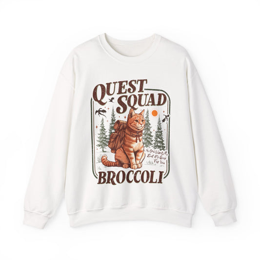 Quest Squad Broccoli Cat Sweatshirt