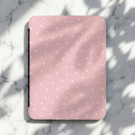 Pink With Tiny White Hearts Patterned Journal