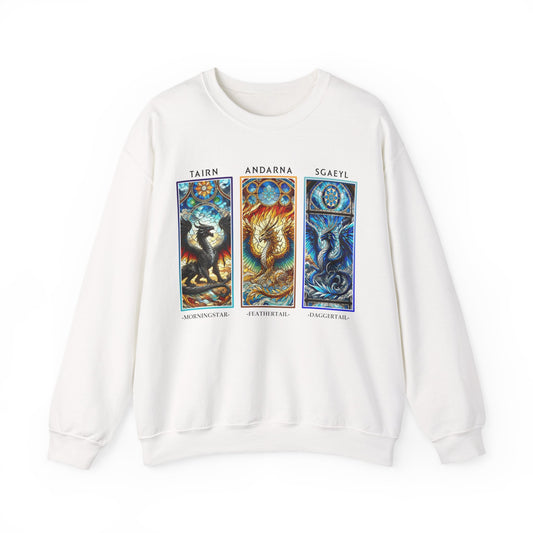 "Dragon Trio" Fourth Wing Inspired Sweatshirt