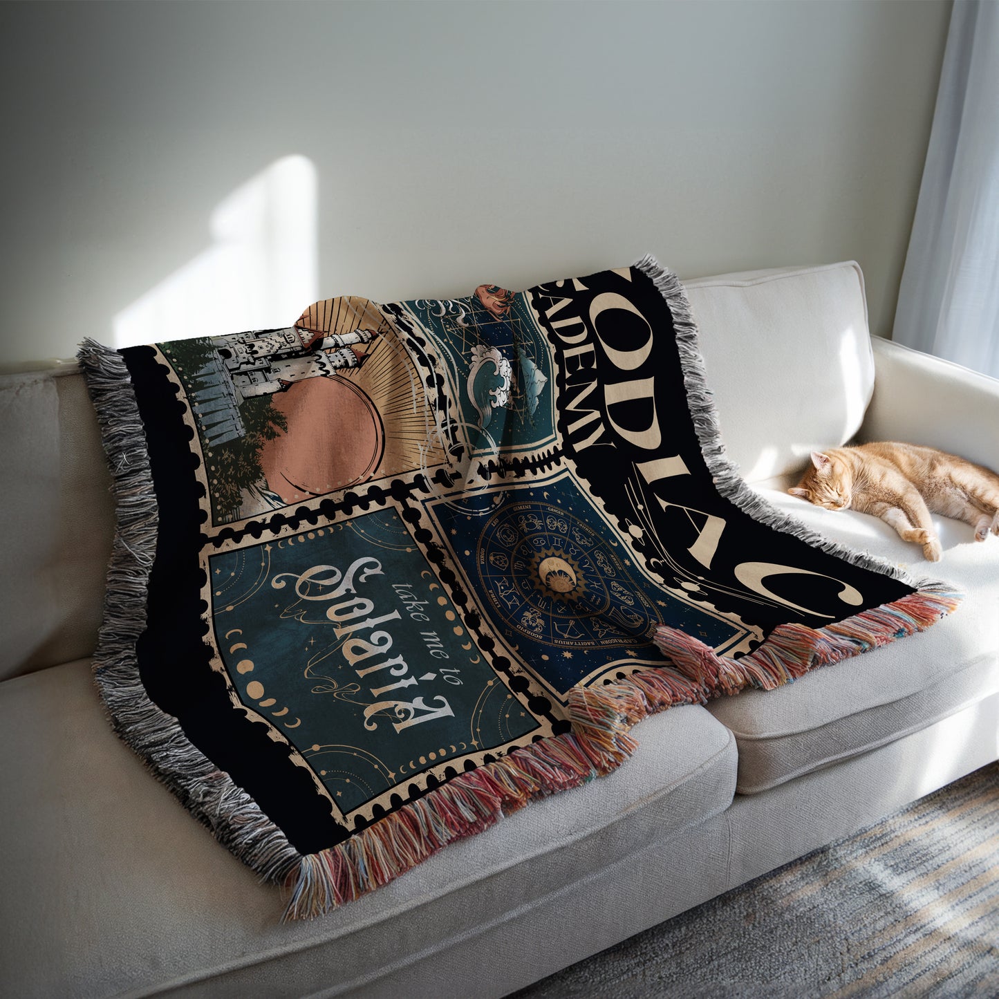 Stamp Zodiac Academy Blanket