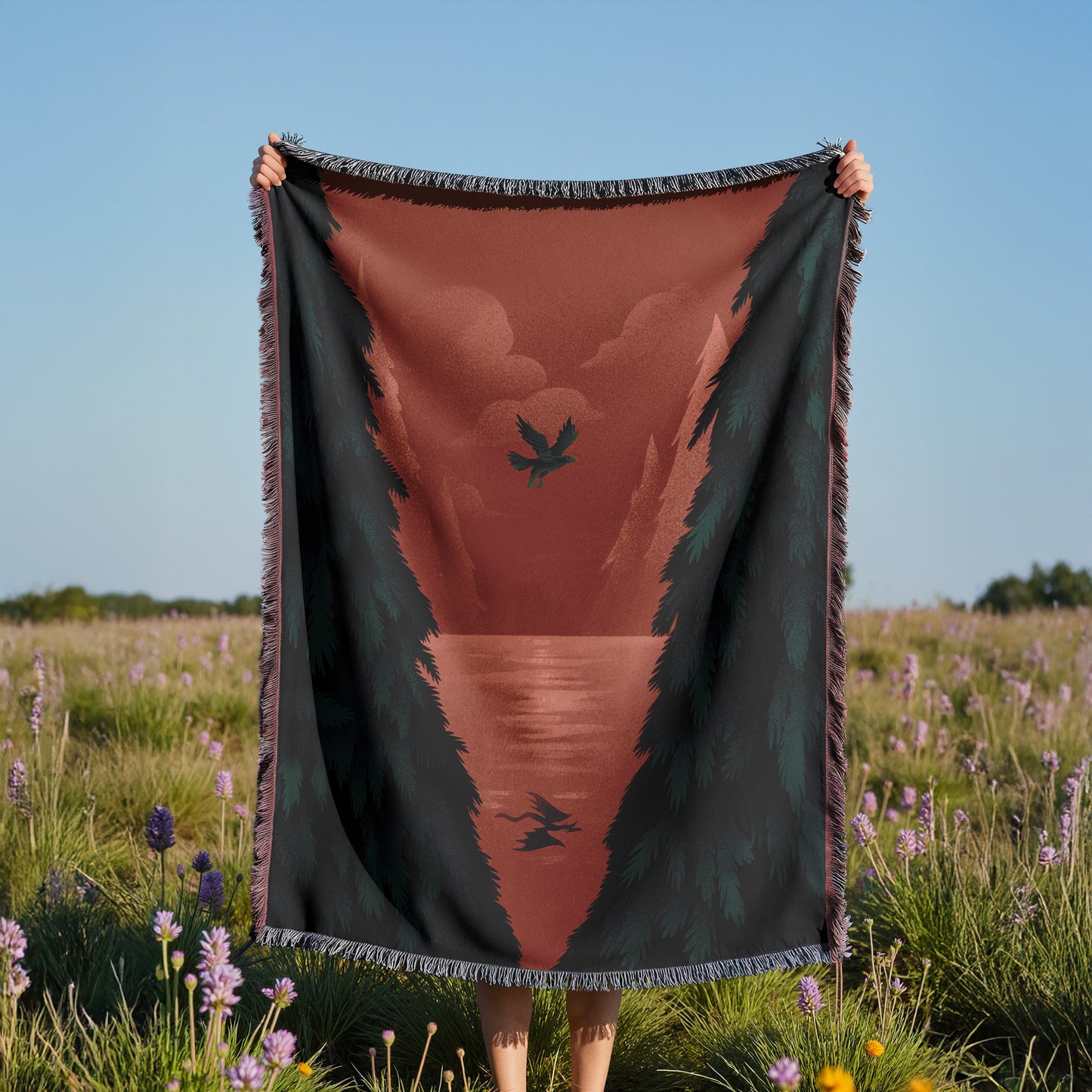 Heir of Fire Woven Throw Blanket