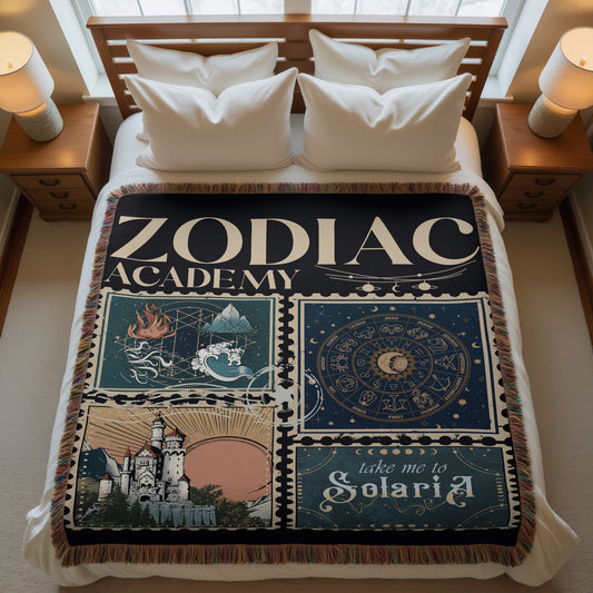 Stamp Zodiac Academy Blanket