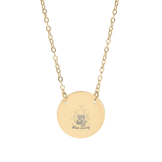 Slow Burn Book Society Circle Necklace - MagicMerchEmporium