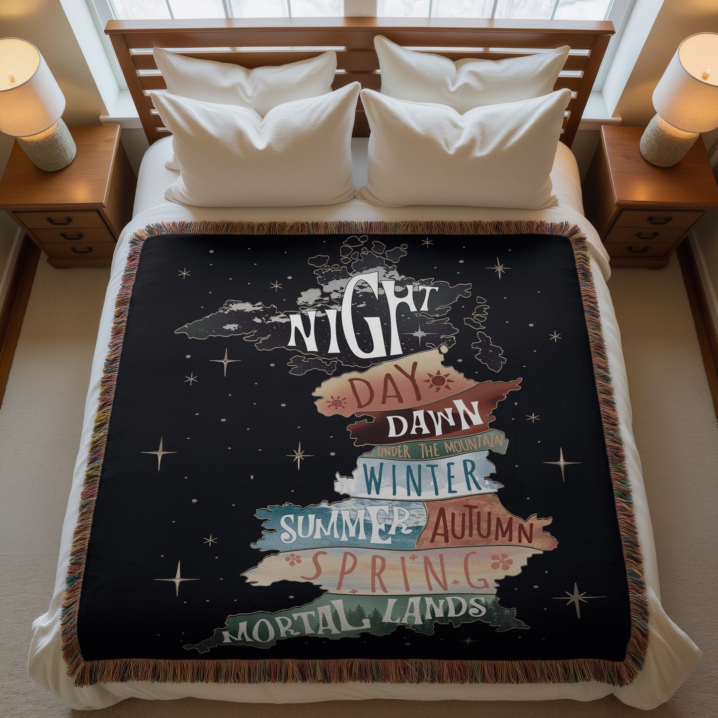 ACOTAR Courts Woven Blanket
