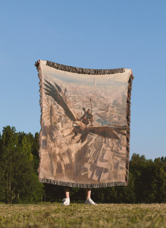 Soar with the rukhin Woven Blanket