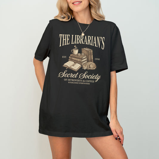 The Librarian's Secret Society Graphic T-shirt