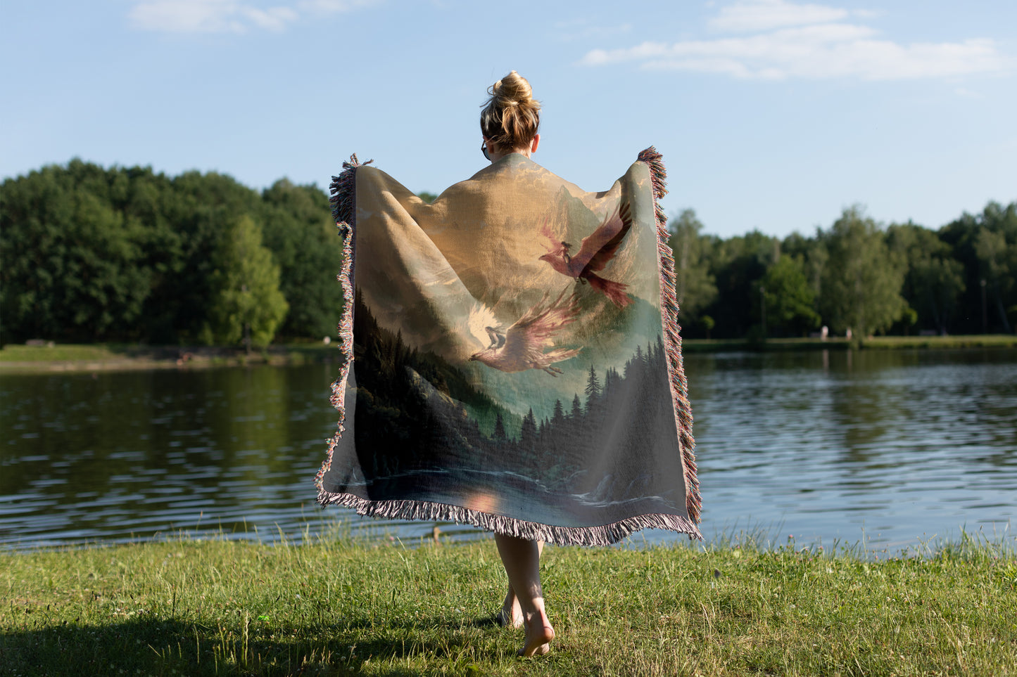 Nesryn & Sartaq Throne of Glass Woven Blanket