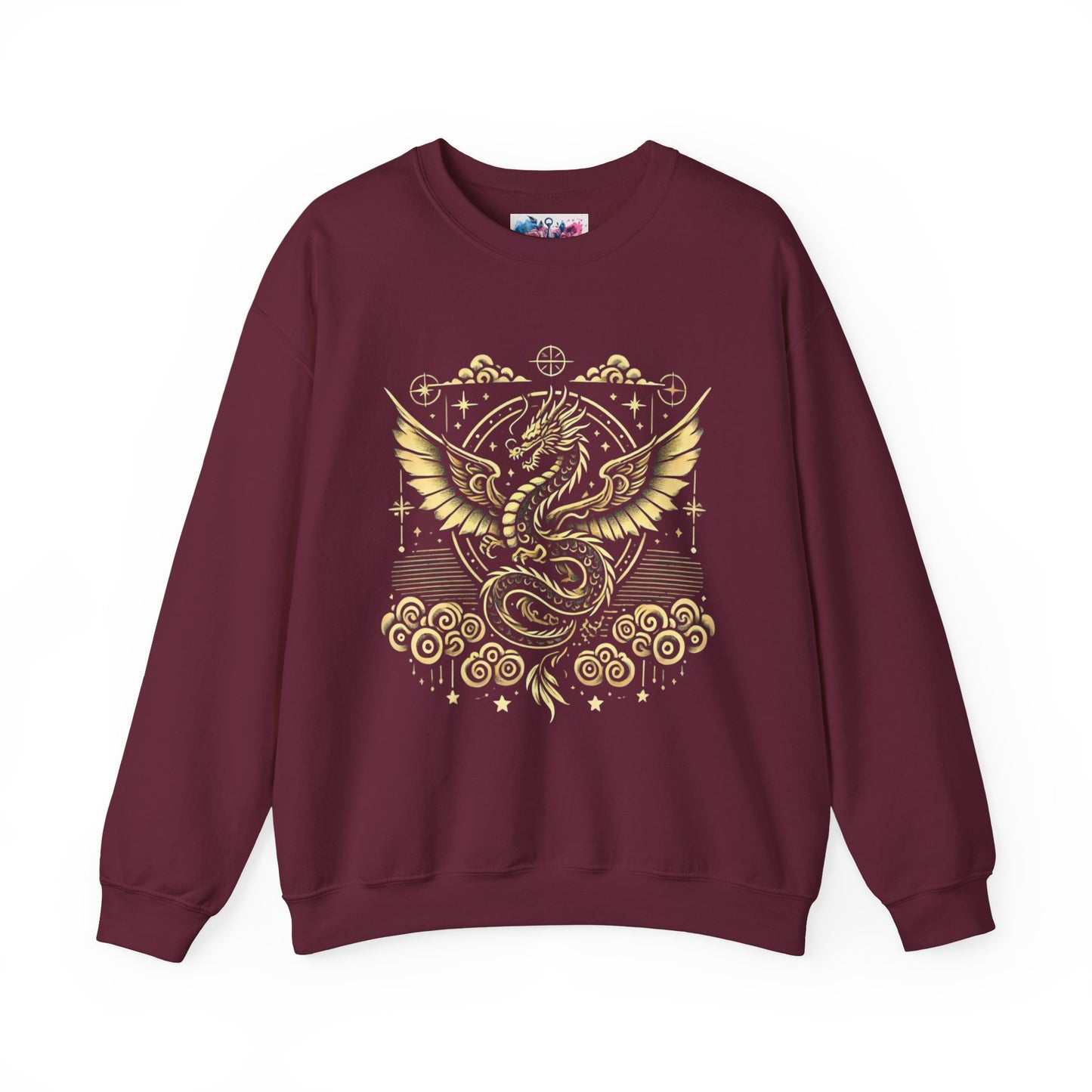 Golden Fourth Wing Dragon Sweatshirt