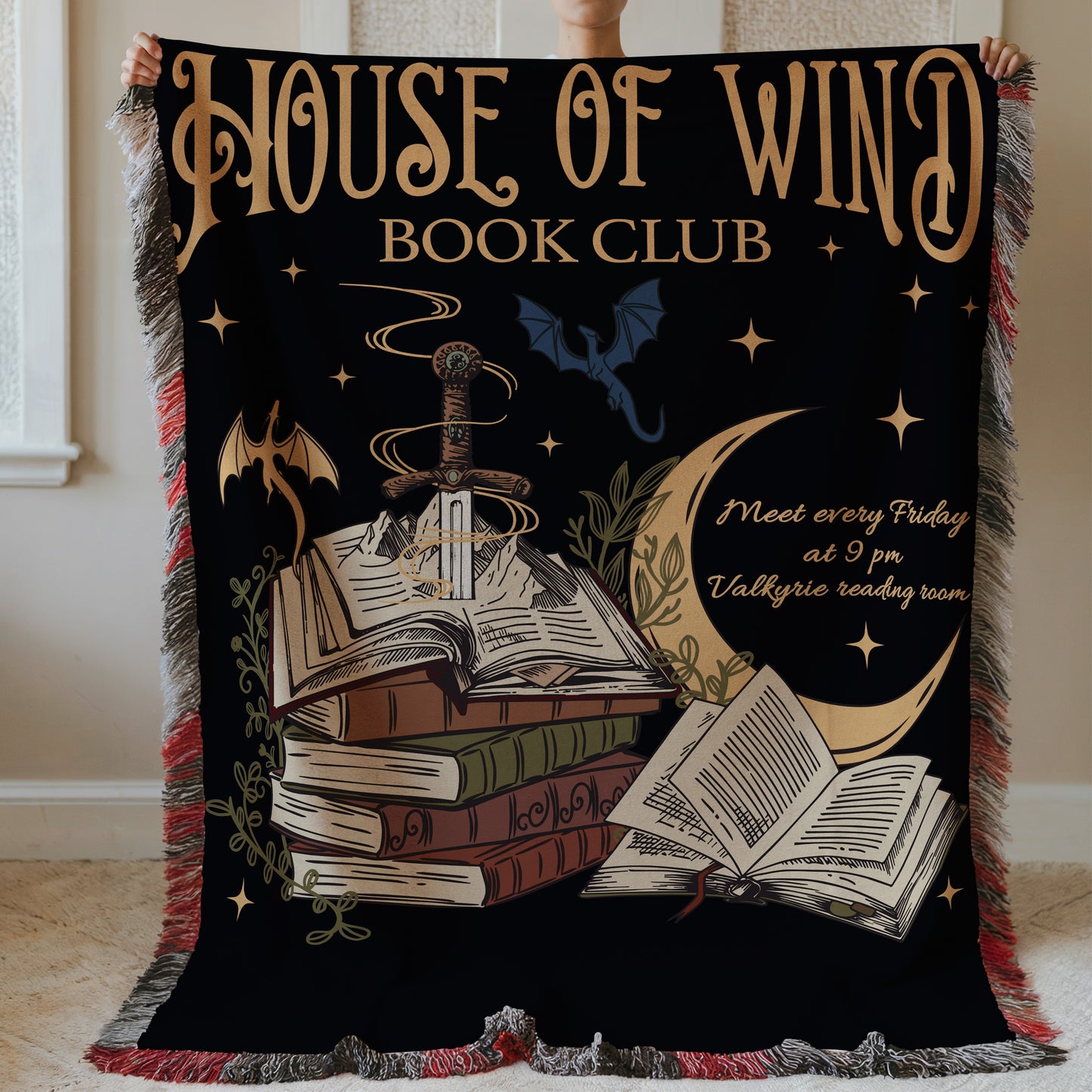 House of Wind Woven Blanket