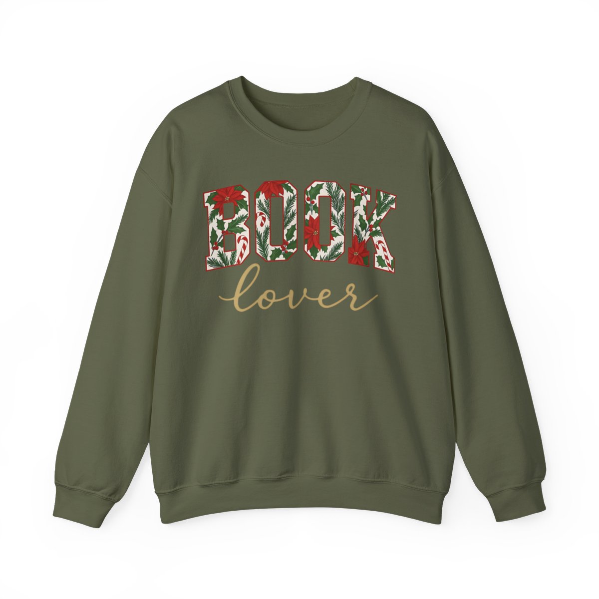 Book Lover Floral Lettering Sweatshirt