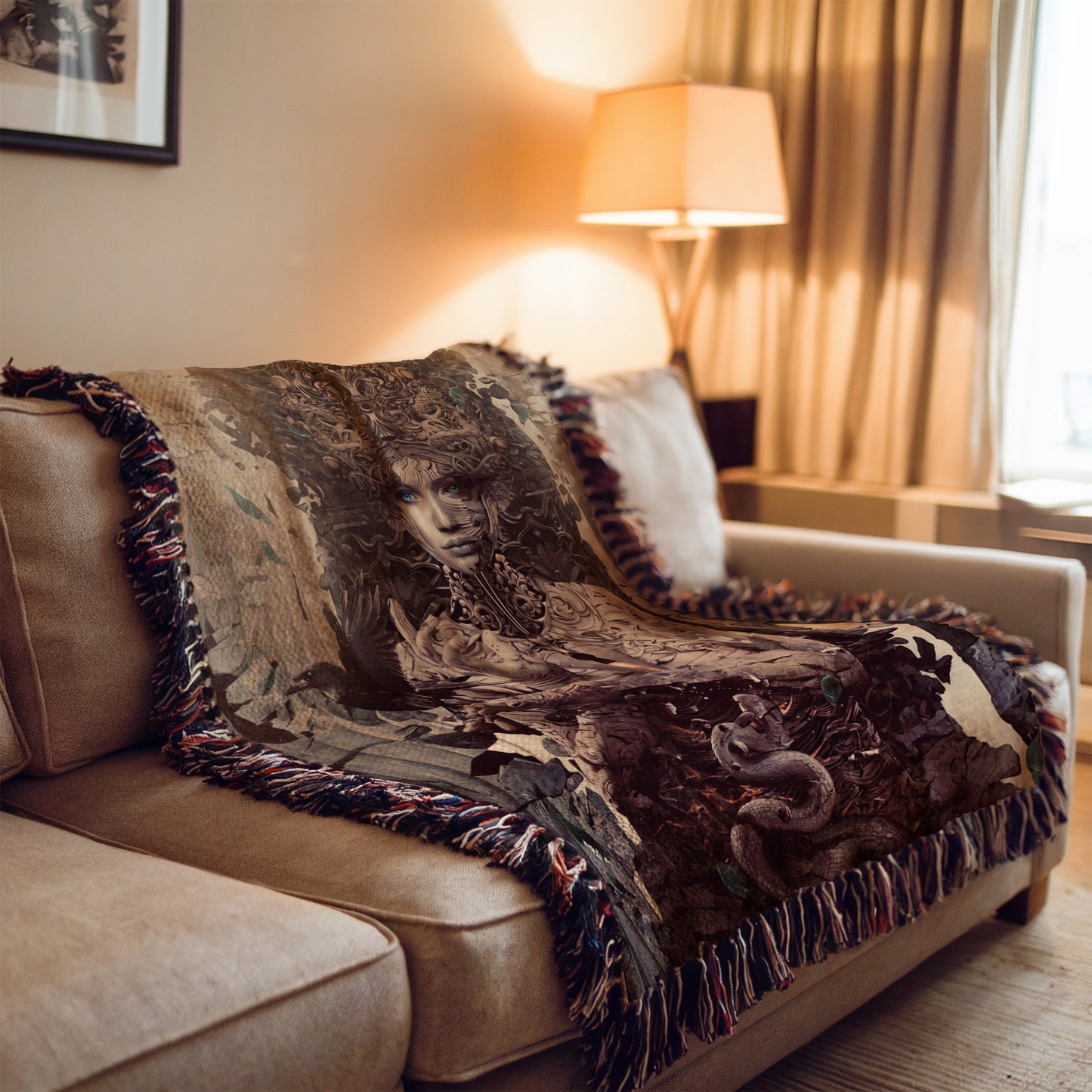 House of Earth and Blood Woven Blanket - MagicMerchEmporium