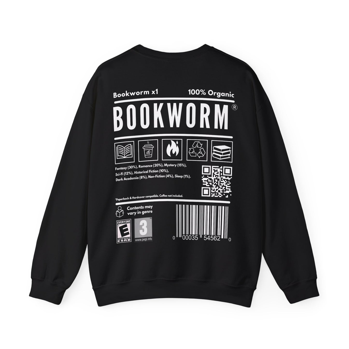 Bookworm Barcode Sweatshirt