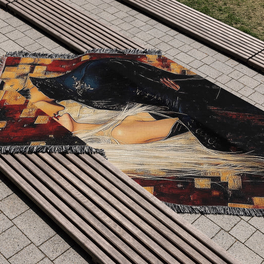 Dorian Havilliard & Manon Blackbeak Woven Throw Blanket