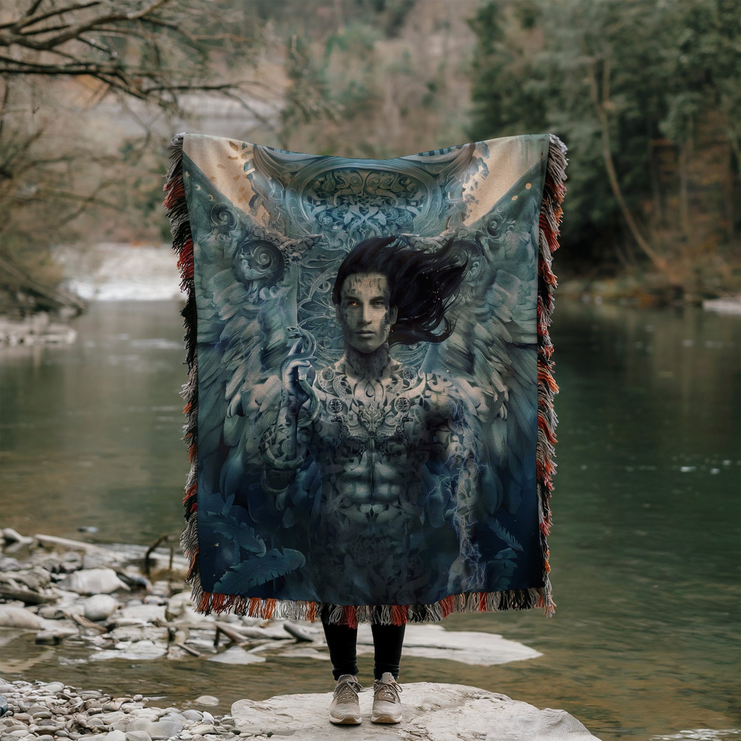 House of Sky and Breath Woven Blanket