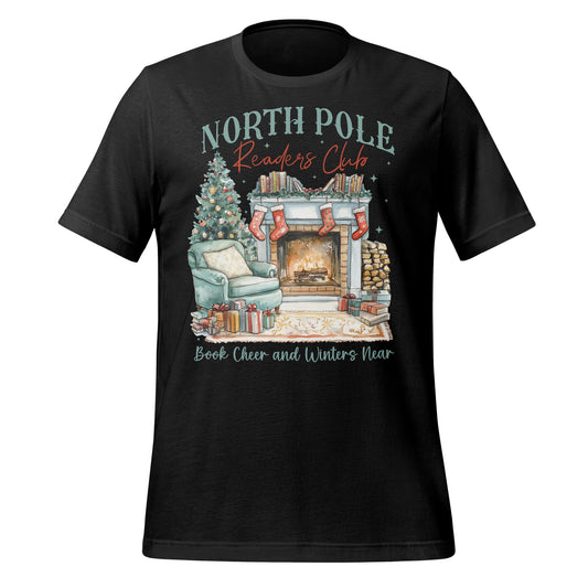 North Pole Readers Club Book Cheer T-shirt