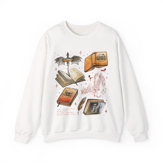 Iron Flame & Fourth Wing Sweatshirt - MagicMerchEmporium