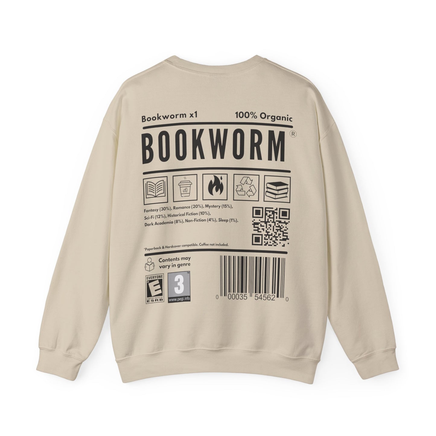 Bookworm Barcode Sweatshirt
