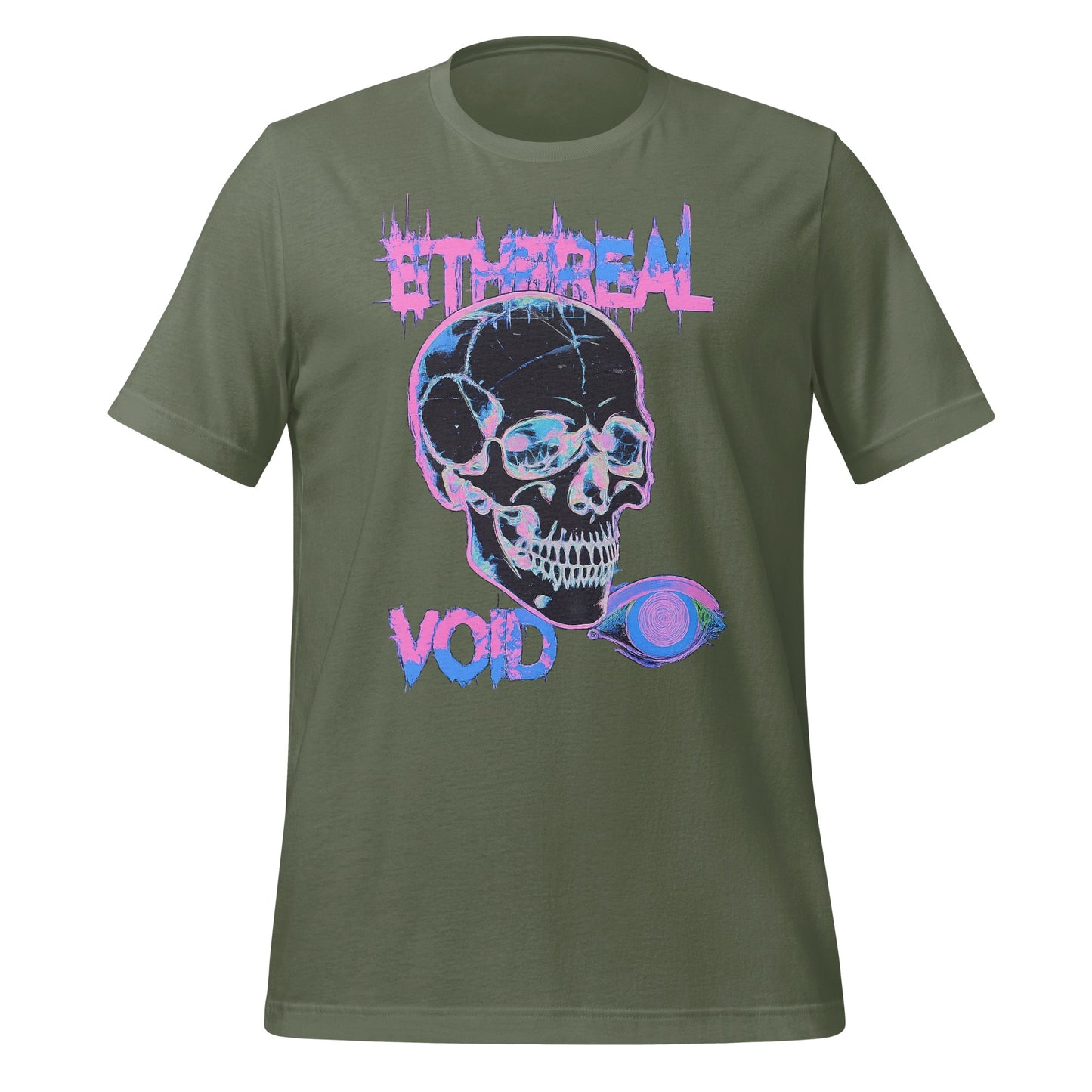 Ethereal Void Skull Graphic Tee Shirt for Unisex