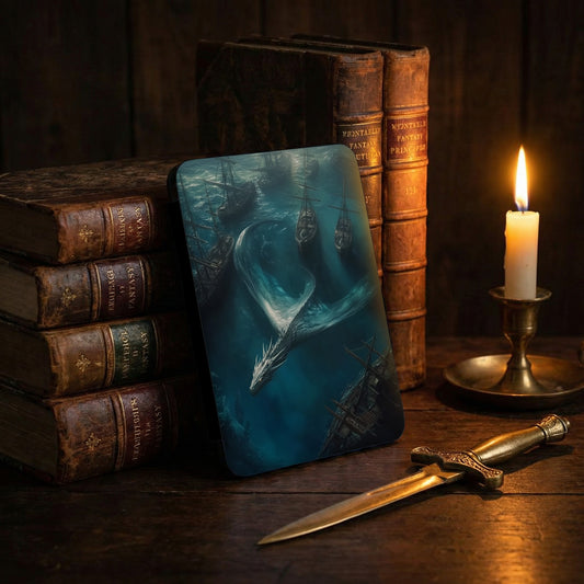 Deep Sea Dragon Ancient Ships Fantasy Art product type