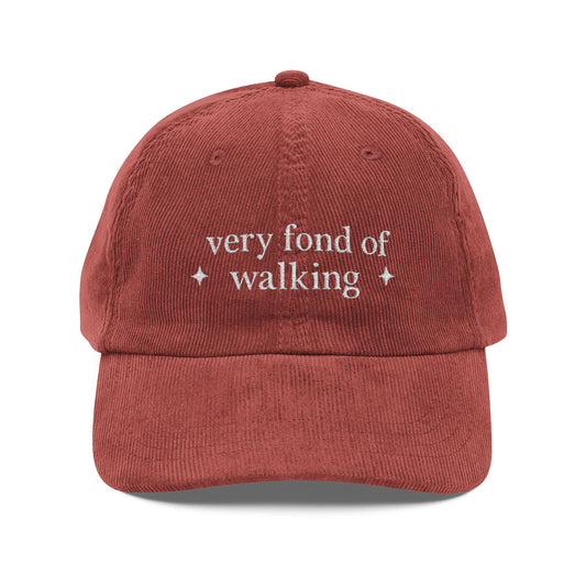 Very Fond of Walking - Vintage Corduroy Cap