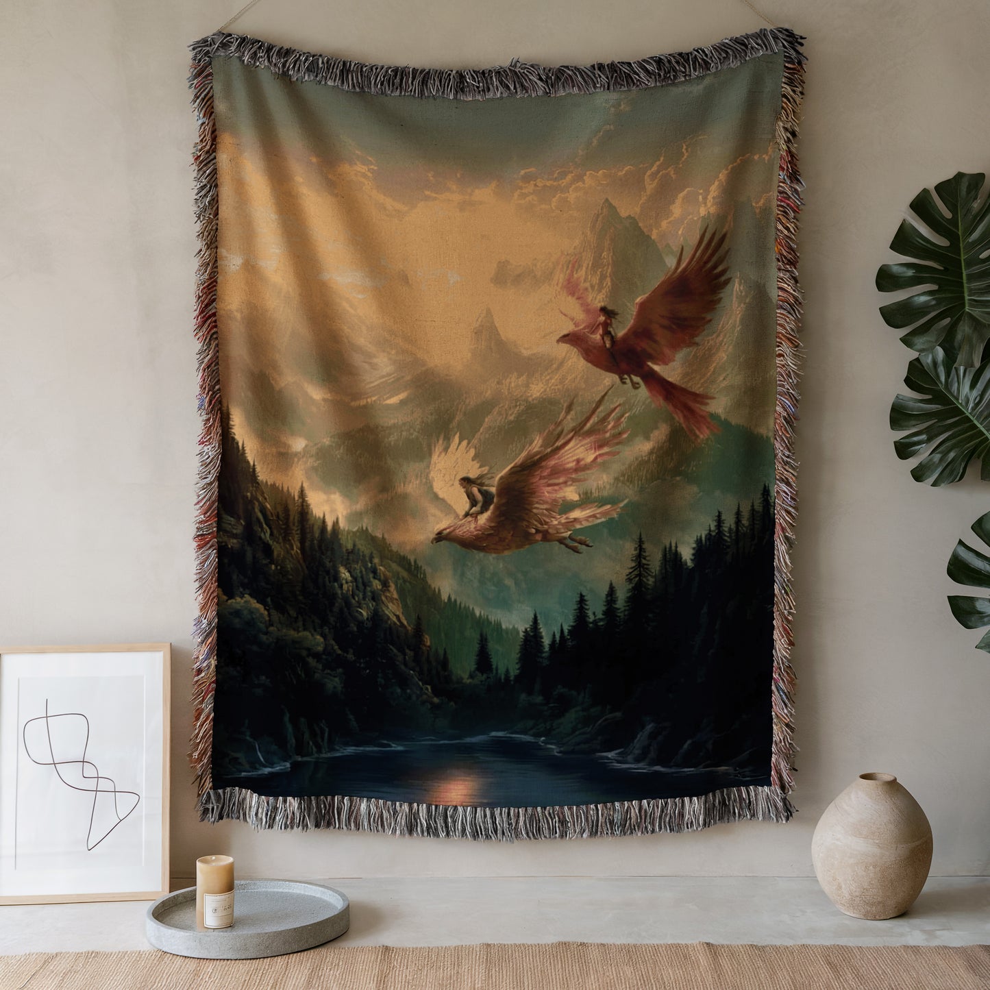 Nesryn & Sartaq Throne of Glass Woven Blanket