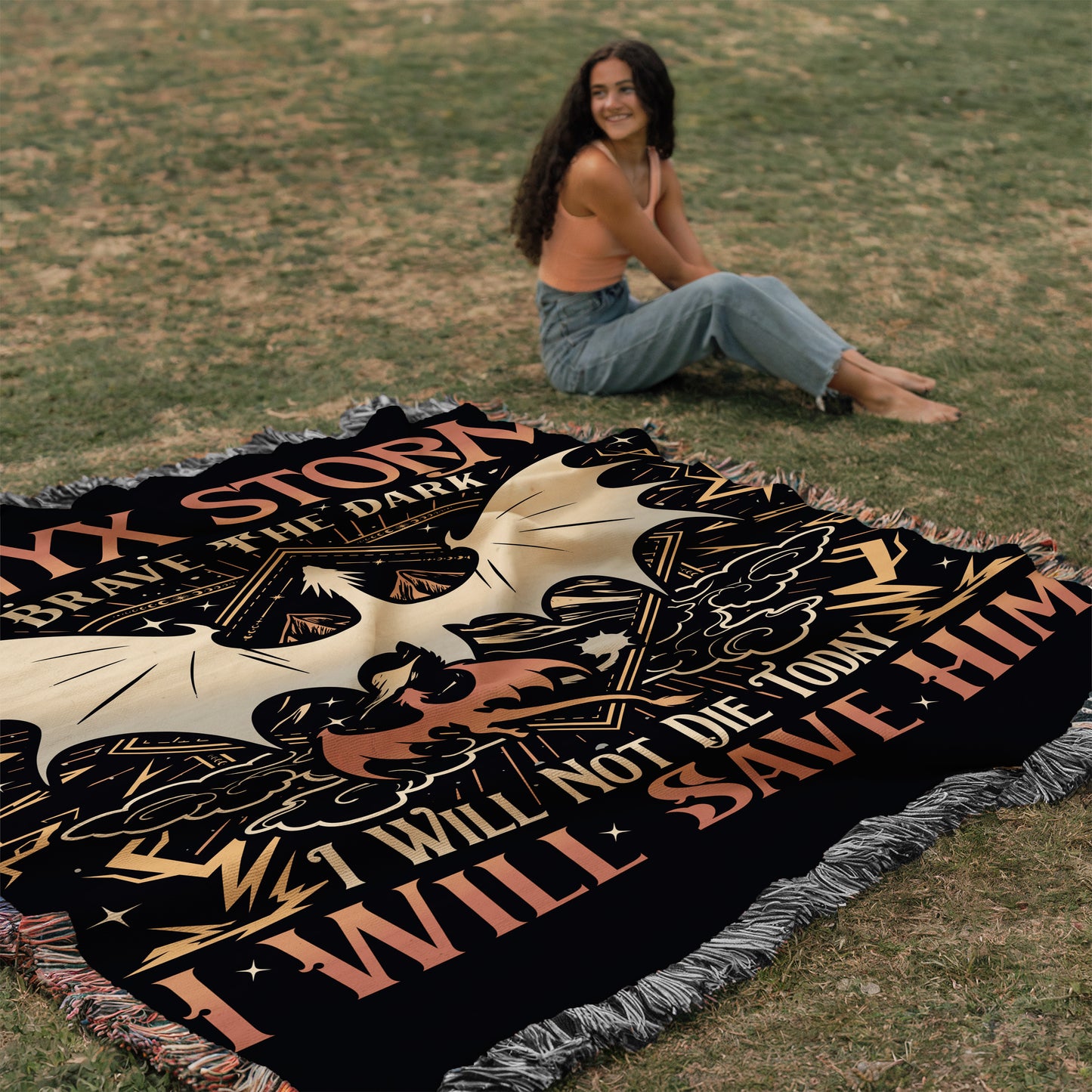 Onyx Storm Woven Throw
