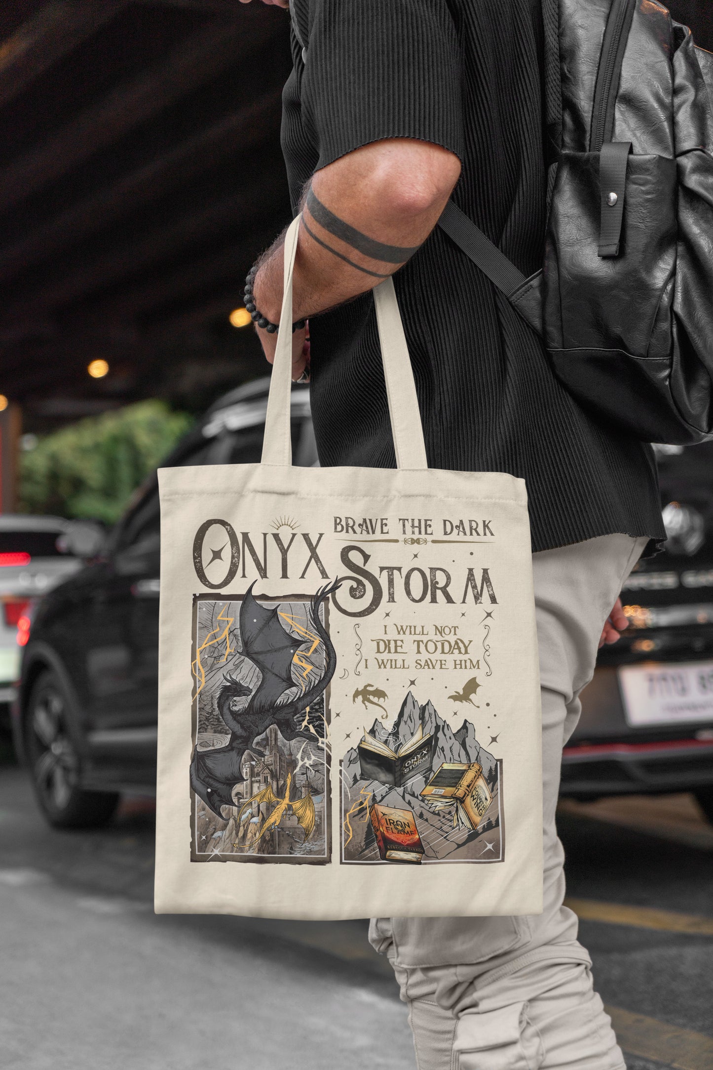 Onyx Storm Tote Bag