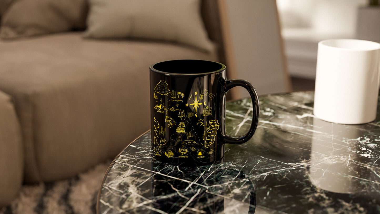 Black ACOTAR Map Mug