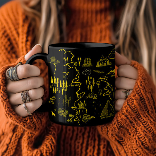 Black ACOTAR Map Mug