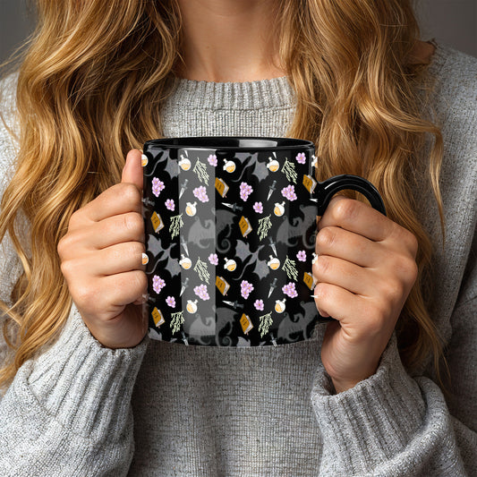 Black Fourth Wing Inspired Dragon Mug