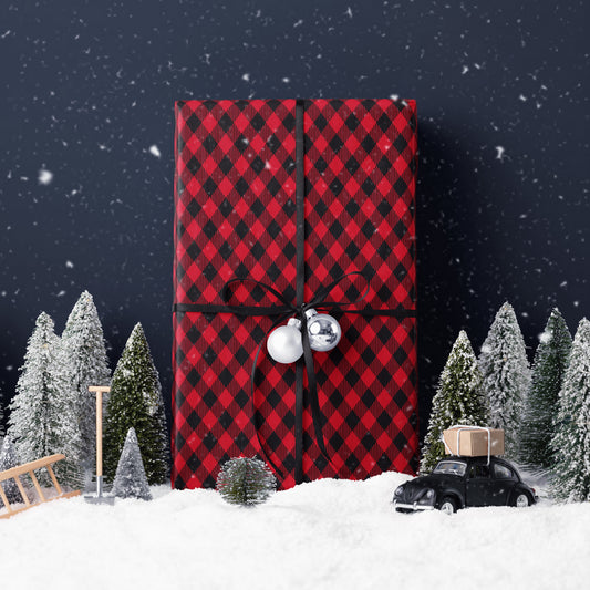 Red Buffalo Plaid Wrapping Paper