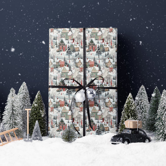 Christmas Village Wrapping Paper