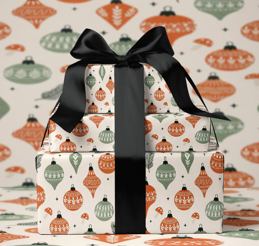 Retro Holiday Wrapping Paper